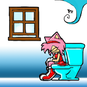 1girl amy_rose anthro implied_scat low_res pink_hair scat sega sonic_(serie...
